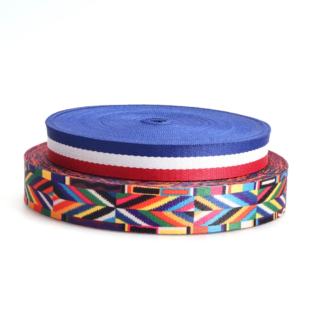 New Design Wholesale Nylon Strip Screen Print Transfers Webbing Straps With High Material
