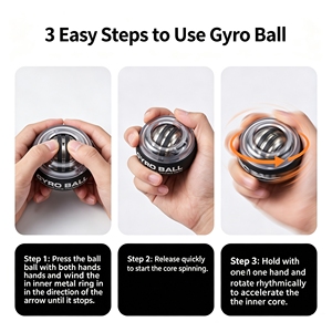 Pelota de Ejercicio para Muñecas Personalizable de 300g, Bola Giratoria Metálica para Fortalecer el Brazo y la Potencia de la Muñeca - Product Image 6