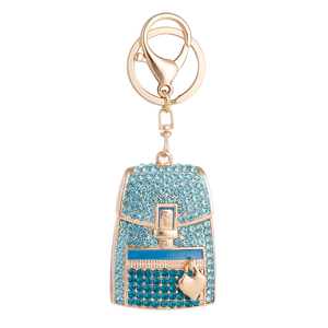 Luxuriöser Funkelnder Kristall-Schlüsselanhänger, Taschen-Mode, Strass-Besetzte Mini-Tasche, Auto-Dekoration, Geschenk, Metall-Schlüsselkette - Product Image 6