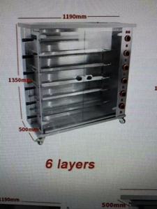 Máquina de <span class=keywords><strong>asador</strong></span> de Gas rotativa de acero de 220V, equipo de cocina comercial automático <span class=keywords><strong>para</strong></span> restaurante, tienda de comida, horno de pollo asado - Product Image 6