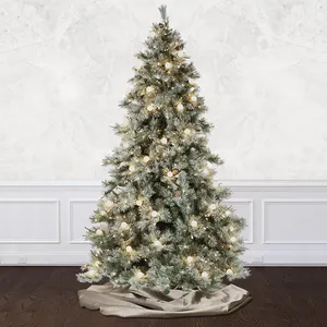 2022 دعم تخصيص شجرة كريسماس صناعية تقف الحلي 6ft عيد الميلاد شجرة مع الكرة arbol دي نافيداد