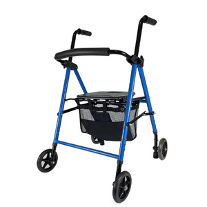 Andador con ruedas, ayuda para la rehabilitación de extremidades inferiores para personas con discapacidad, bastón, andador para personas mayores, en stock. - Product Image 1