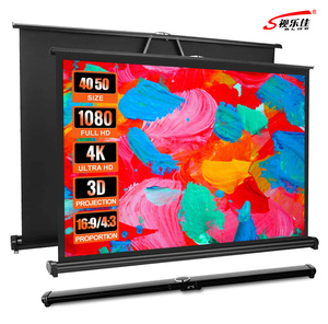 Ventes chaudes Écran de projection portable léger de 40 pouces Format 16:9 Écran de projection blanc mat à lumière blanche Écran debout - Product Image 1