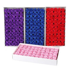 Cabezas <span class=keywords><strong>de</strong></span> flores artificiales <span class=keywords><strong>de</strong></span> terciopelo rojo rosa falsa para <span class=keywords><strong>boda</strong></span> Baby Show decoración <span class=keywords><strong>de</strong></span> pasteles cabezas <span class=keywords><strong>de</strong></span> flores artificiales - Product Image 2