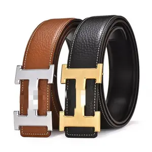 Luxury designer belts famous brands men waist genuine leather belt buckle custom