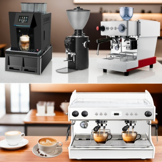 Commercial semi automatic robot latte caffe coffee machines a cafe shop espresso maker low cost for sale caffettiera automatique