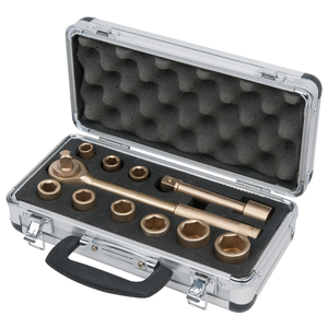 BRONZEplus Jeu de douilles chromées 11 pièces Support OEM personnalisable pour réparation avec fonctions hexagonales - Product Image 1