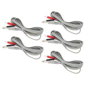 Fils d'électrode robustes et durables 2 en 1 Câble de faisceau de fils de contact de prise de 6.35mm pour accessoires de masseur - Product Image 4