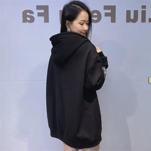 <span class=keywords><strong>Sudadera</strong></span> <span class=keywords><strong>con</strong></span> capucha Unisex de talla grande <span class=keywords><strong>con</strong></span> diamantes de imitación, chaqueta para otoño e invierno <span class=keywords><strong>con</strong></span> cremallera de lana gruesa, Top holgado, traje largo 0565 - Product Image 3