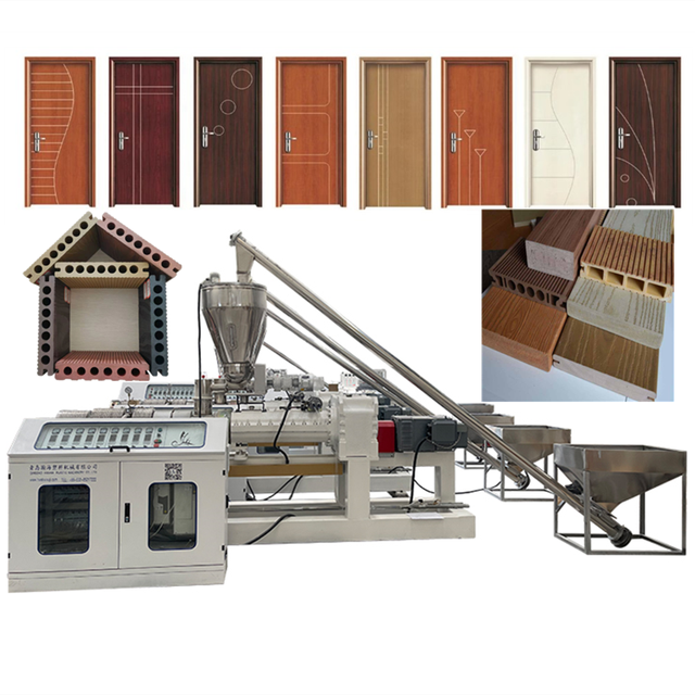 Pvc WPC Upvc Foam Plastic Wood Woodendoor Sinuae Flush Patio Hollow Windows Interior Door Outdoor Skin Frame Making Machine