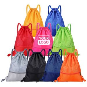 Wholesale Cheap Waterproof Drawstring Backpack Draw Gym <b>String</b> <b>Bag</b> for Outdoor Casual Drawstring <b>Bags</b> Backpack Custom - Product Image 3