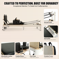 Machine de Pilates Reformer en alliage d'aluminium OEM ODM sous marque privée, 106 kg, certifiée BSCI, logo personnalisé pour la fourniture en gros mondiale