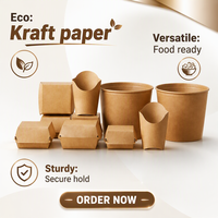 Boîte à frites jetable en papier APP ECO, emballage alimentaire personnalisé, boîte à ailes de poulet, boîte à burger, conteneur pour la restauration rapide à emporter