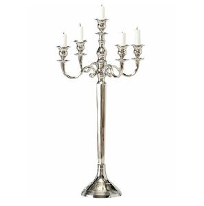 Clair vacances décoratif européen impression à la main mariage décor Antique grand bougeoir or métal bon fait cristal - Product Image 3