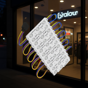 Módulo de Luz LED RGB POMELOTREE 5050 SMD DC 12V IP65 Impermeable, Montaje en Pared para Letreros de Tiendas, Luces Publicitarias - Product Image 2