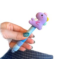Stylo Gel Rétractable en Forme de Dinosaure Mignon, Vente en Gros Directe Usine, Papeterie Créative pour Étudiants, Stylo d'Écriture de Haute Qualité