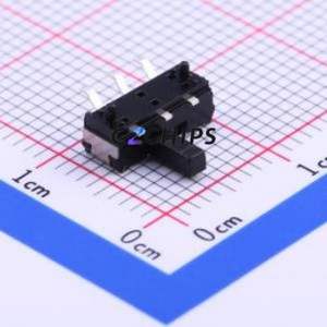 K3-1280S-L1 Slide Switch SMD Switch Single Pole Double Throw Rectangle Pin Header Gull Wing Type 9.1mm - Product Image 2