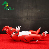 Dragon gonflable en PVC souple, modèle de dessin animé, jouet gonflable en forme de dragon