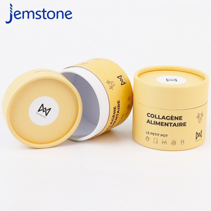Custom Design Food Grade Supplements Capsule Kraft Cardboard Cylinder Packaging Box <b>Protein</b> <b>Powder</b> Paper Tube Container - Product Image 3