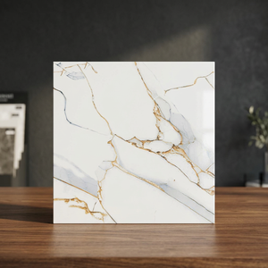 Carreaux de sol en céramique mate 3D sculptés en galets 40x40cm, en porcelaine numérique émaillée, antidérapants pour salle de bain et intérieur - Product Image 4
