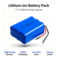 Batterie lithium-ion rechargeable personnalisée ODM&OEM 18650 3s2p 10.8V 11.1V 12V 5200mAh pour équipements médicaux
