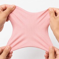 Tela Ecológica Elástica de Poliéster 100D Antiestática, Teñida Lisa, de Punto, Cepillada por un Lado, de Peso Medio, para Leggings de Yoga para Niñas