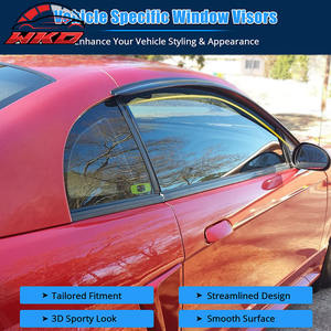 Pare-soleil en acrylique pour Ford Mustang 94-04, déflecteur de vent, protection des vitres latérales des portes de voiture, lot de 2 pièces - Product Image 2