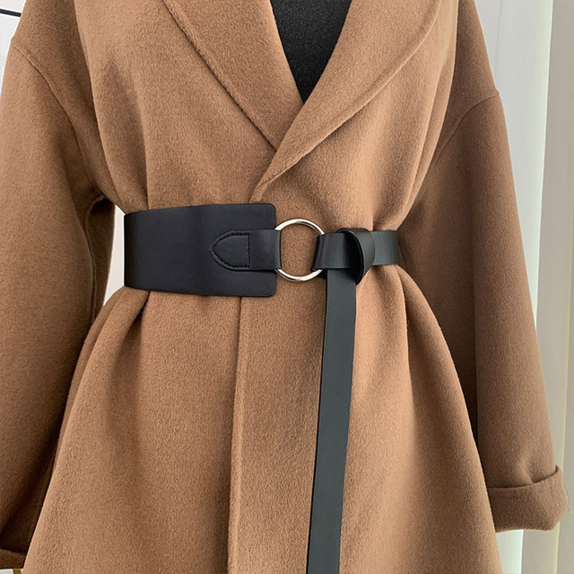 Wholesale New Style Women Solid Color PU Leather Waist Belt Fashion Decorative Belt Female Simple Belt