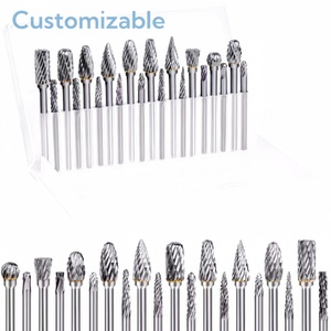 Juego de herramientas de rebabas de carburo de tungsteno tipo <span class=keywords><strong>K</strong></span> <span class=keywords><strong>L</strong></span> <span class=keywords><strong>M</strong></span> N de alta calidad, accesorios de taladro y limas rotativas - Product Image 5