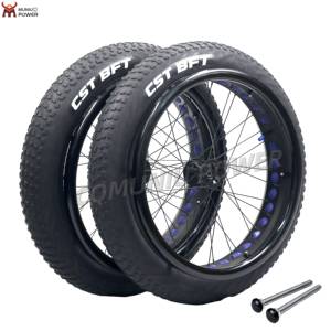 Piezas de silla de ruedas MUNIU 24*4,0 rueda de playa de silla de ruedas 24 pulgadas todo terreno rueda de nieve para silla de ruedas - Product Image 2