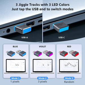 Norwii J20 100% Indétectable, Agitateur de Souris en Alliage de Zinc Métallique USB avec 3 Modes de Contrôle Tactile, Maintient le PC Actif, Sans Pilote - Product Image 6