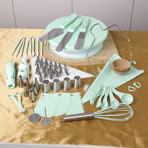 207pcs Baking công cụ thiết lập vòi phun Bàn xoay bánh trang trí bộ dụng cụ bánh ngọt công cụ DIY <span class=keywords><strong>Icing</strong></span> Piping tip <span class=keywords><strong>Set</strong></span> - Product Image 3