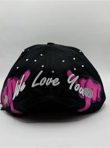 2025年高品质全新原装。 适合所有讨厌我们的人的达尼帽 3D 刺绣徽标仿旧弧形帽檐高帽 - Product Image 5