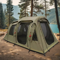 Prix personnalisé d'usine 5-10 personnes énorme tente de camping gonflable à air spatial