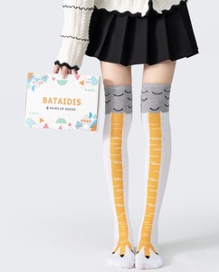 Bataidis Nouveau et Intéressant Griffe <span class=keywords><strong>De</strong></span> <span class=keywords><strong>Poulet</strong></span> Au-Dessus Du Genou Chaussettes Dinde Pied <span class=keywords><strong>Cuisse</strong></span> Haute Chaussettes Animal Paw Chaussettes - Product Image 4