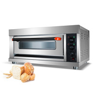 Four à sole électrique à 1 niveau et 1 plateau, four commercial pour la cuisson de gâteaux, de pain et de pizzas