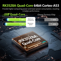 Suministro de Fábrica HS86 Mini 13 Android TV Box RK3528 2.4G/5G Wifi Dual con Control Remoto por Voz BT Reproductor Multimedia Venta al por Mayor