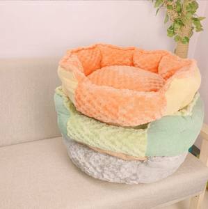 <span class=keywords><strong>Macaron</strong></span> Stil Haustier bett warmes Hunden est Winter Baumwolle Katzen Hunde bett - Product Image 4
