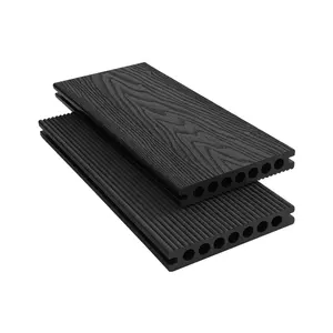 New technology WPC 3D embossed composite decking For Terrace
