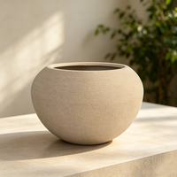 Grand pot de jardin, maceteros, pots de fleurs d'extérieur, pot de fleur rond 80 cm, pot de plante de grande taille