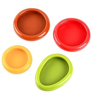 Food Storage Container Round Clip On Lid <b>Portable</b> Travel Use 4 Colors Set - Product Image 4