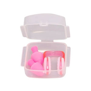 سدادات أذن سيليكون مقاومة للماء للسباحة، حماية للسمع وتقليل الضوضاء، مجموعة سدادات أذن ومشبك أنف للسباحة - Product Image 3