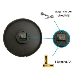 Horloge murale design moderne chiffres romains quartz silencieux analogique métal salon installation facile - Product Image 5