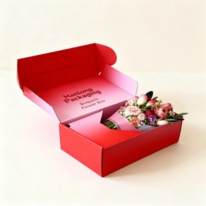 Sang Trọng Hoa Vận Chuyển Hộp Sinh Thái Thân Thiện Với Hoa Khô Cửa Hàng <span class=keywords><strong>Container</strong></span> Các Tông Sóng Vận Chuyển Giấy Bao Bì - Product Image 2