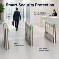 Portail battant intelligent numérique anti-collision G70 : Positionnement numérique de précision par infrarouge + allée accessible de 1,2 m, pour la première ligne de construction