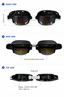 Module optique transparent de 0,6 pouce pour vision immersif des objets virtuels/environnements augmentés (RA/RA) pour les casques HMD dans les domaines grand public, industriel et médical