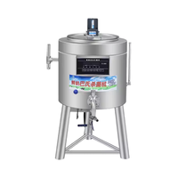 Machine de pasteurisation de lait de chamelle miel yaourt ketchup 30L 50L 75L 100L acier inoxydable pour le traitement de jus de fruits purée