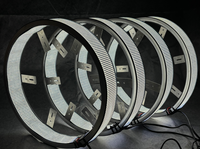 Kit d'éclairage LED Lumina 17 pouces blanc pur pour jantes, 20 rangées, 55600LM ultra lumineux pour camions tout-terrain, en aluminium + PC, IP68, pour dessous de caisse