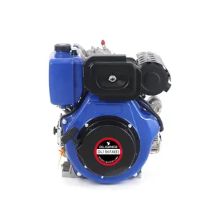 12V 8.3A 6.3KW 186 FA(E) Motor diésel de un solo cilindro de alta calidad refrigerado por aire