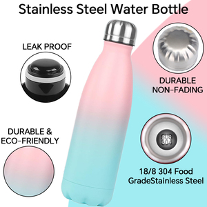 Oem Color Vacuum Stainless Steel Sport Water Flask 17oz 12oz Insulated Thermos Bottles Eco Friendly <b>Cola</b> Shaped Water Bottle - Product Image 5
